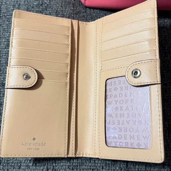 Kate Spade Stacie Bubblegum Pink Laptop Tote and Wallet - Picture 5 of 6